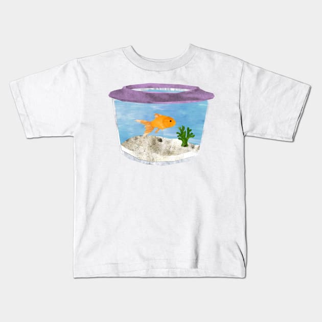Goldfish Kids T-Shirt by Babban Gaelg